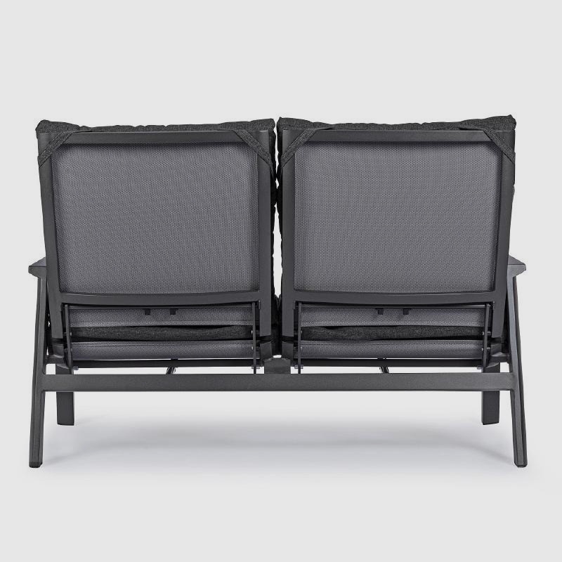 Диван Bizzotto Kledi двухместный с подушками угольный 152х81х98 см photo 5