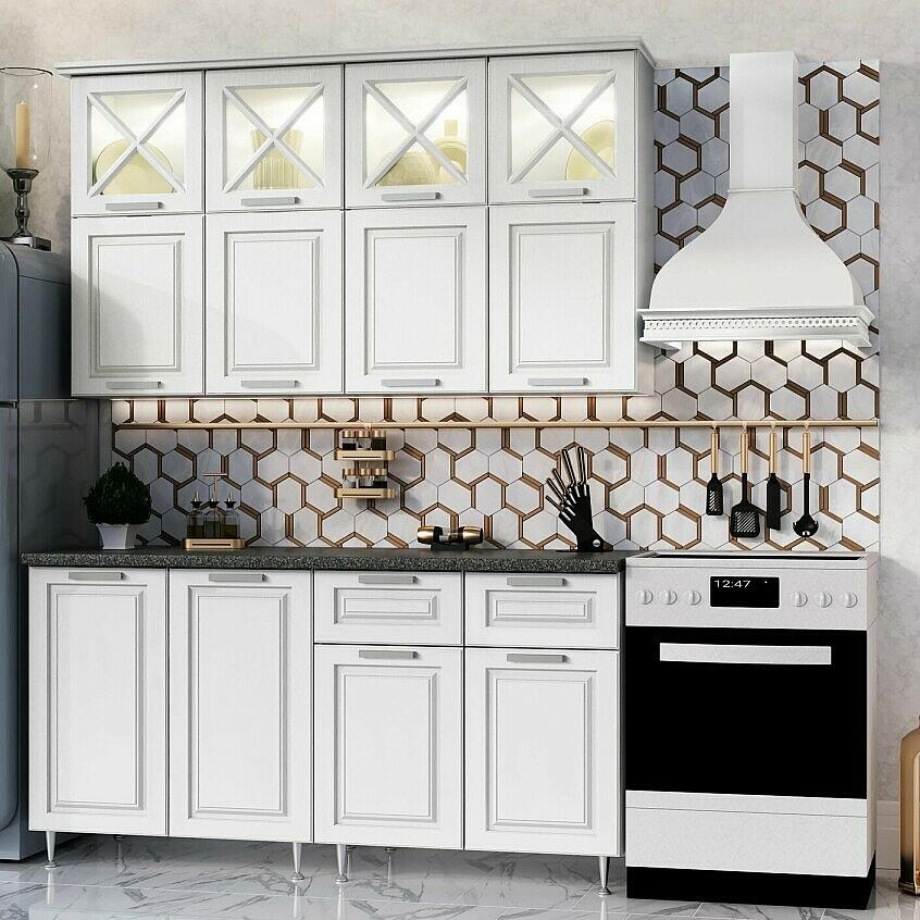 Кухня Констанция 1 6 900 490 Компоновка 4 Шервуд Кастилло