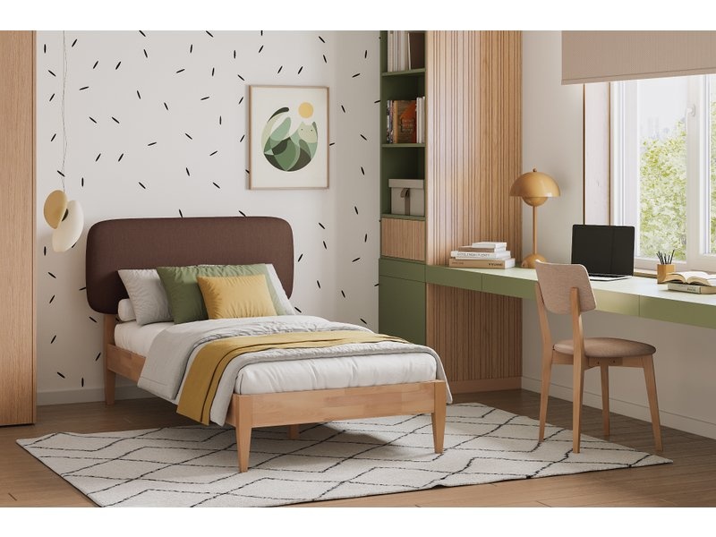 Кровать Сейлор 90 Textile Coffe photo 2