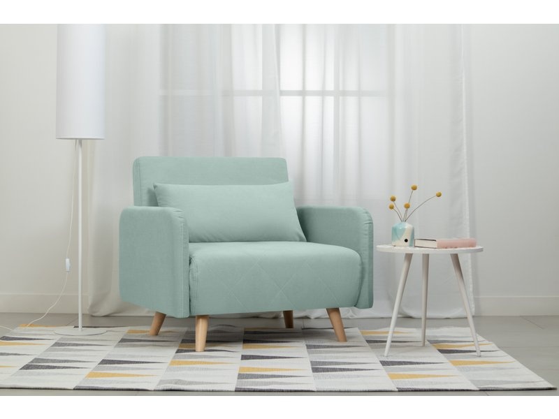 Кресло-кровать Кускен Velvet Mint photo 2