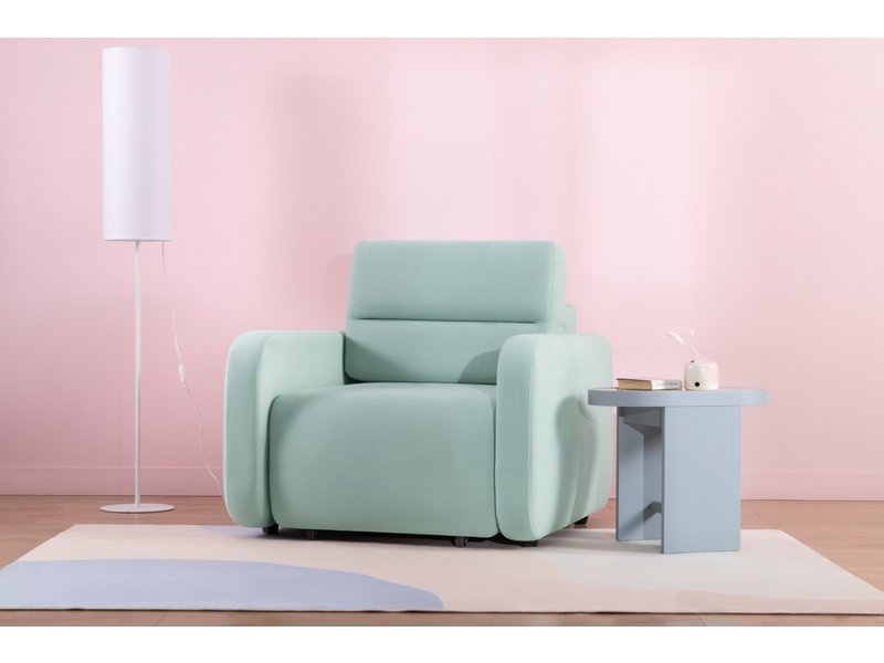 Кресло-кровать Лесли Velvet Mint photo 2