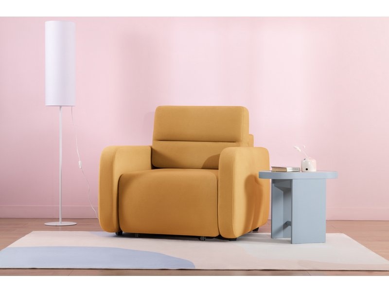 Кресло-кровать Лесли Velvet Yellow photo 2