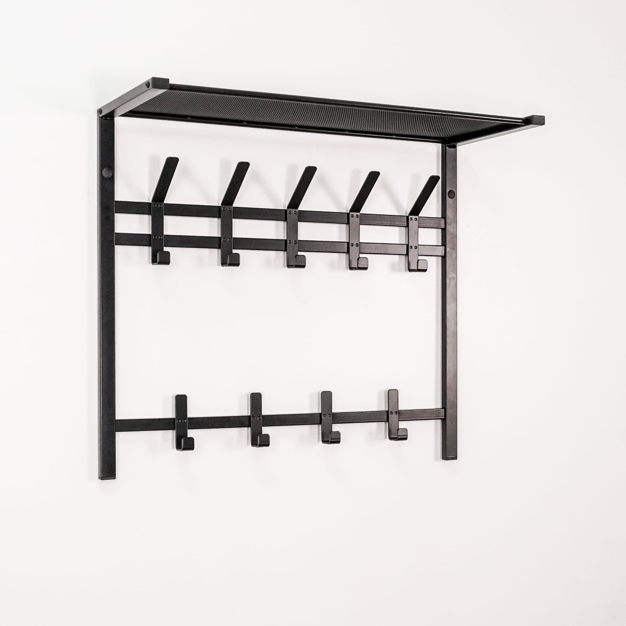 Вешалка с полкой ЗМИ Торонто 22 двухъярусная чёрная photo 2