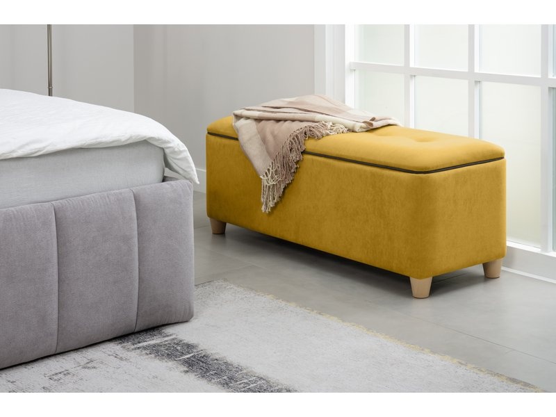 Банкетка Эдин Velvet Mustard photo 2