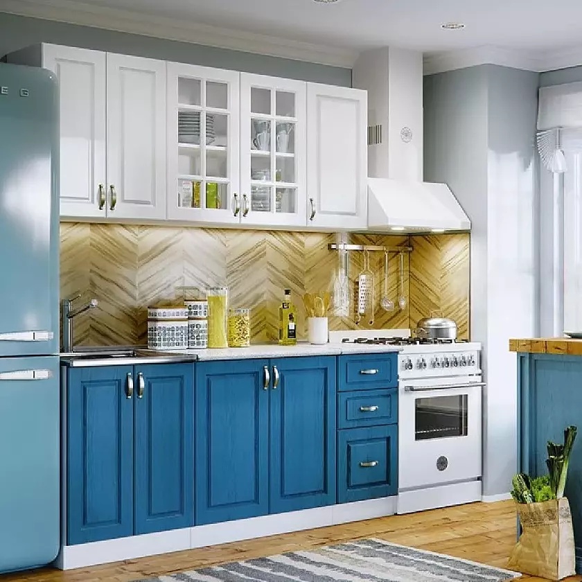 Кухня Констанция 1 8 490 Компоновка 3 Джинс Антарес