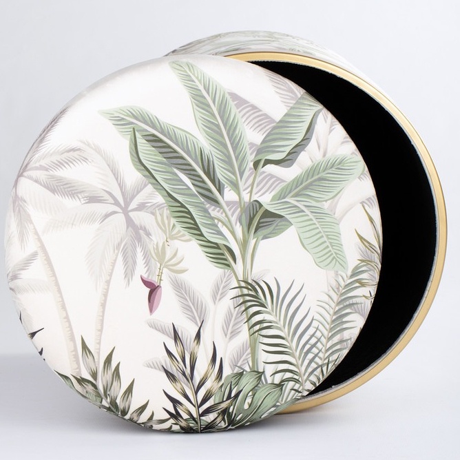 Пуф с крышкой Glasar 40х40х40 см (49-239B) photo 4