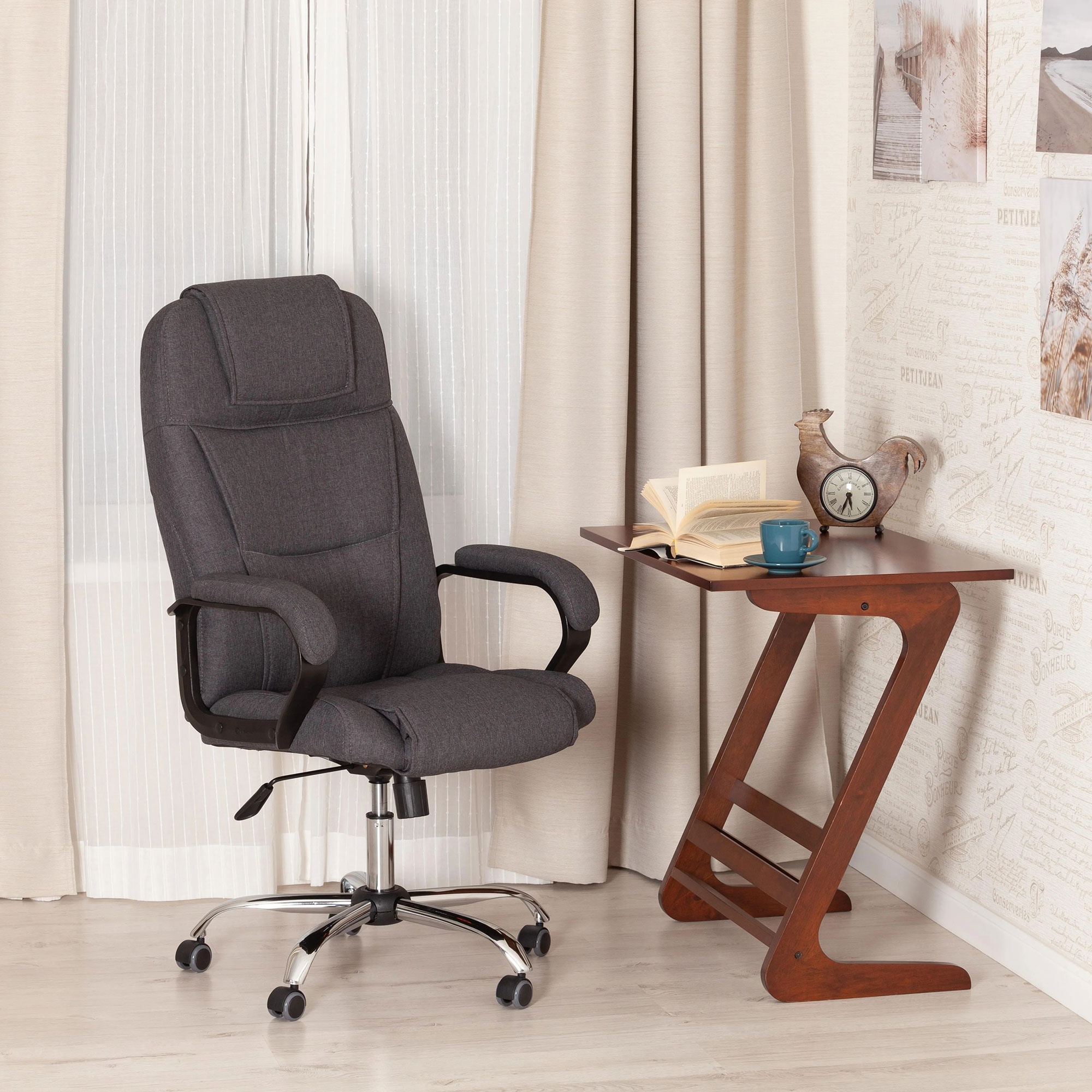 Компьютерное кресло TC Bergamo серое 67х47х140 см (19399) photo 2