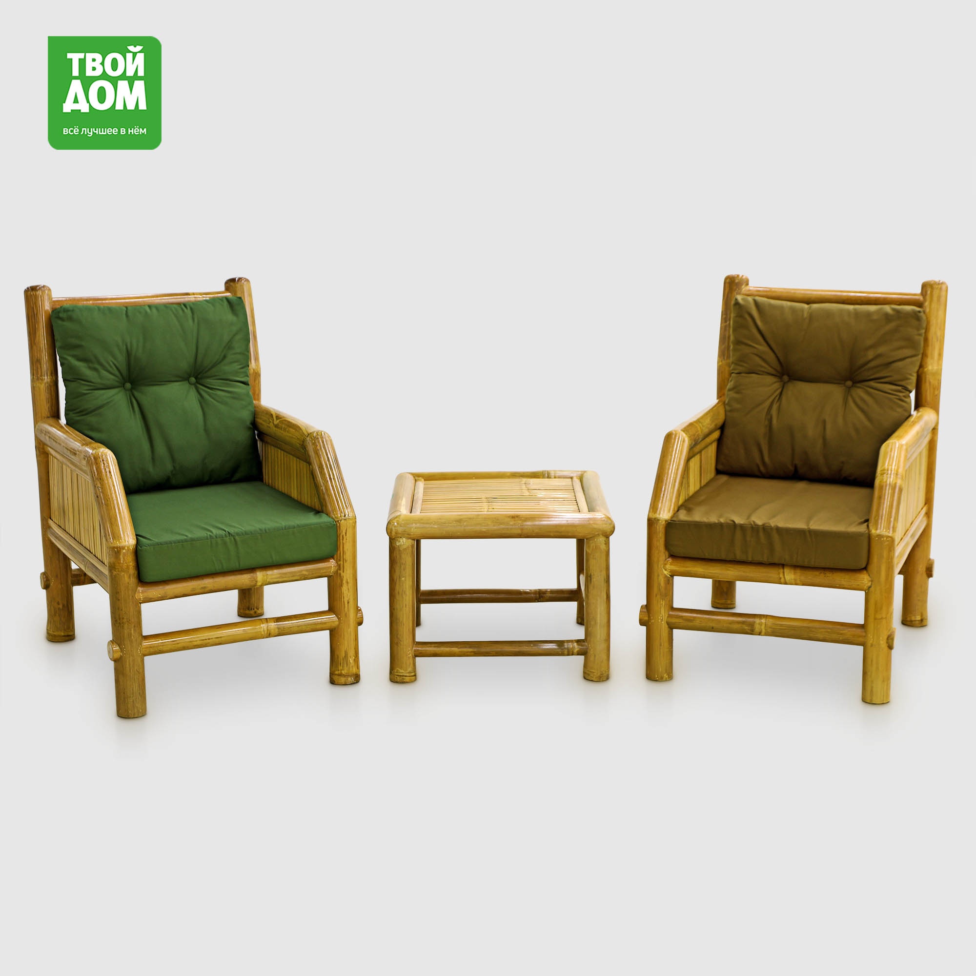 Комплект садовой мебели Rattan Bamboo Arif 3 предмета