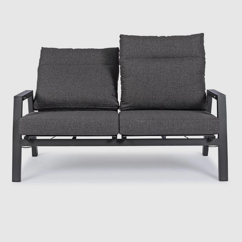 Диван Bizzotto Kledi двухместный с подушками угольный 152х81х98 см photo 2