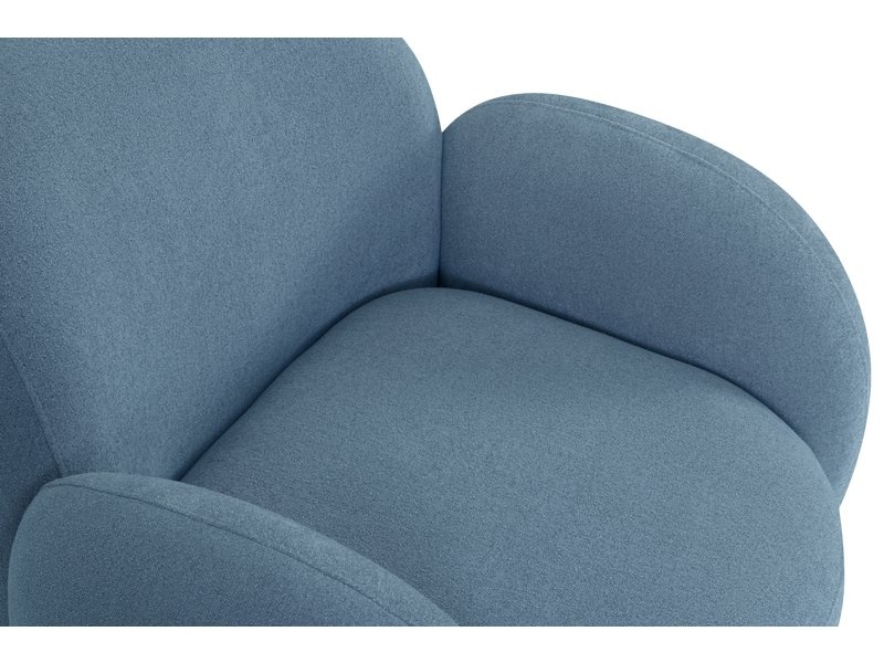 Кресло поворотное Теоп Bucle Blue photo 5