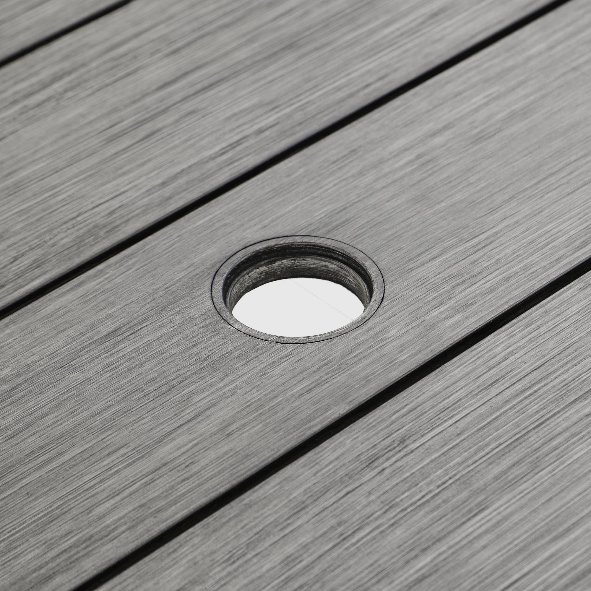 Стол обеденный Golden Eagle алюминиевый серый 183х100х75 см photo 4