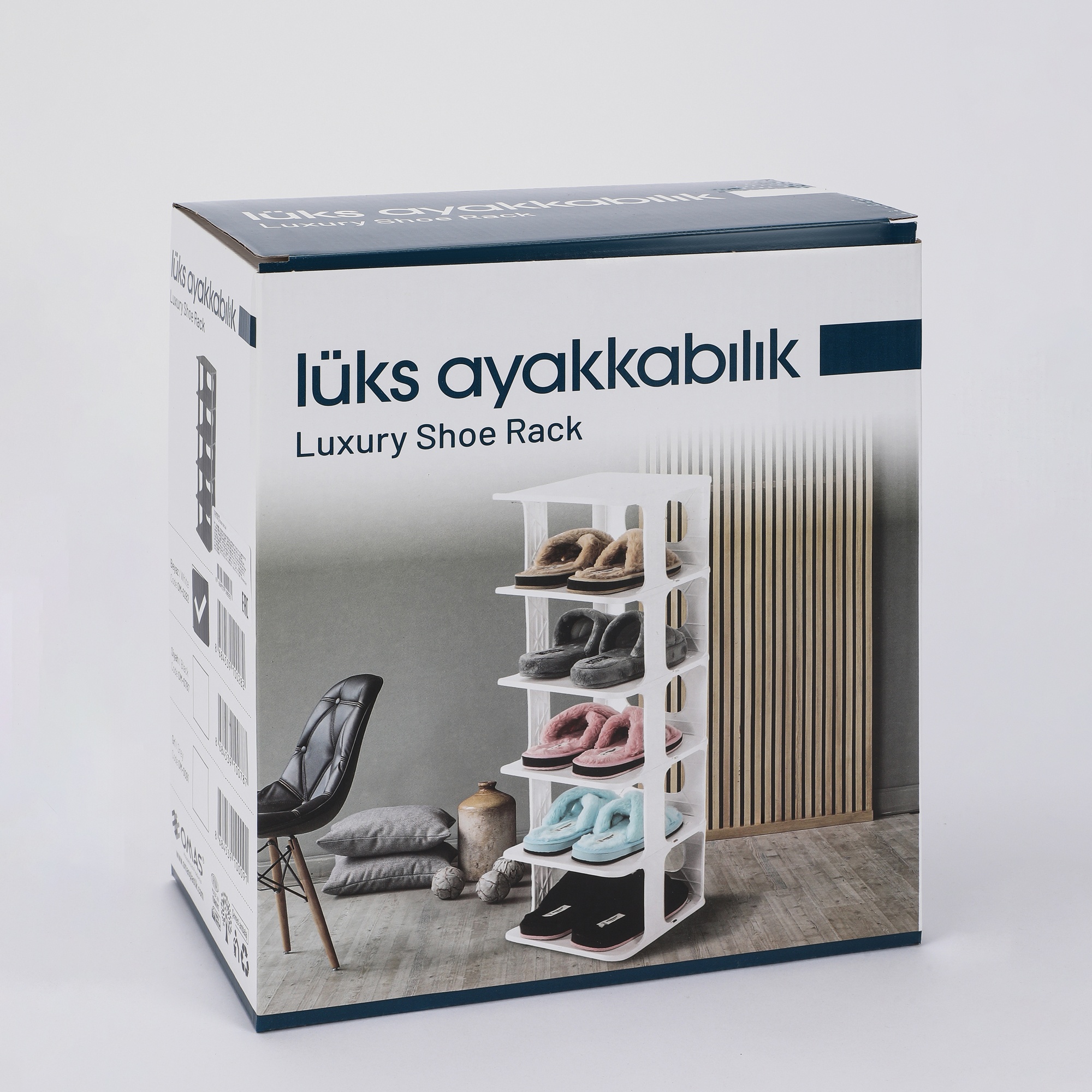 Стеллаж для обуви Baroness Home чёрный 27,5х24,5х77 см photo 5