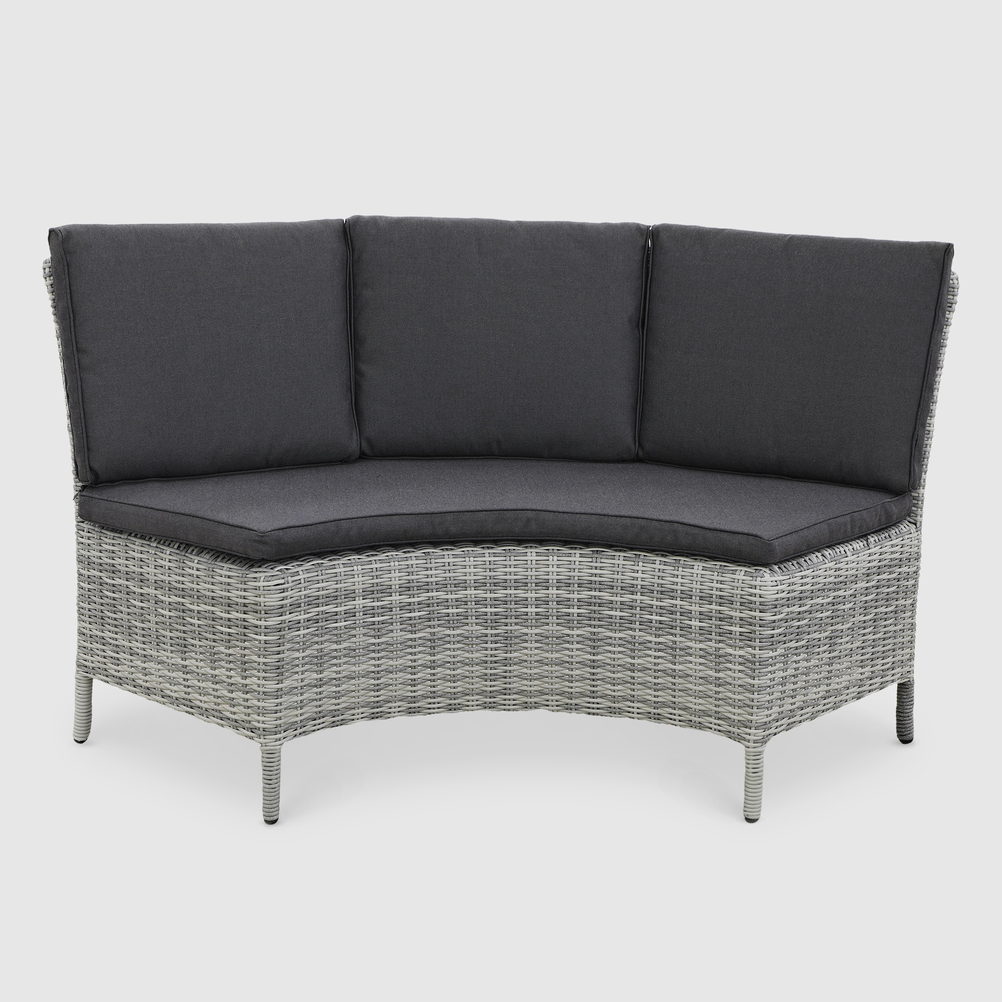 Комплект мебели Yuhang из искусственного ротанга серый 7 предметов photo 3