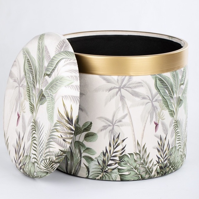 Пуф с крышкой Glasar 35х35х35 см (49-239C) photo 2