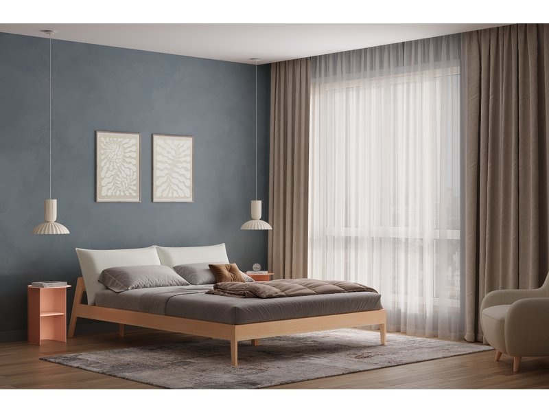 Кровать Эвелен-Wood 160 Soft Grey photo 2