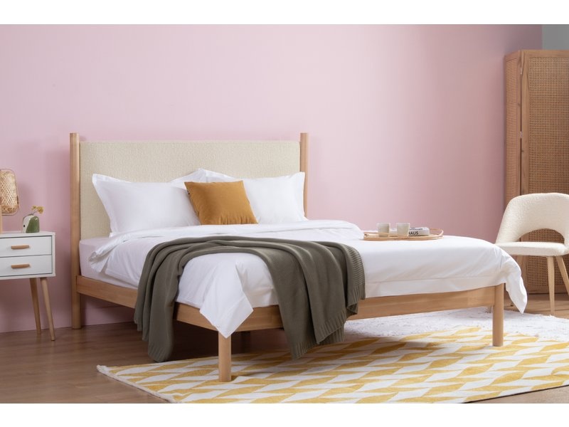 Кровать Шелдэн 160 Bucle Milk photo 2