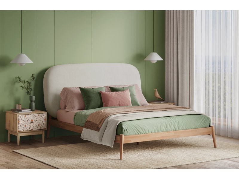 Кровать Саоми-Wood 140 Soft Milk photo 2