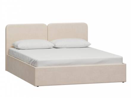 Кровать Вилена 140 Velvet Light photo Кровать Вилена 140 Velvet Light фото