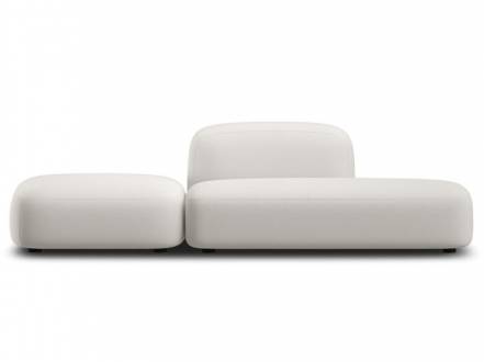 Модульный диван Риббл-1 Bucle White фото