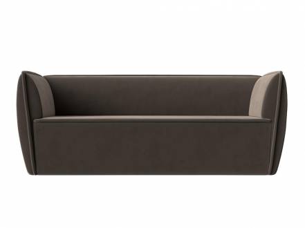 Диван Бергамо 3 Велюр Коричневый фото