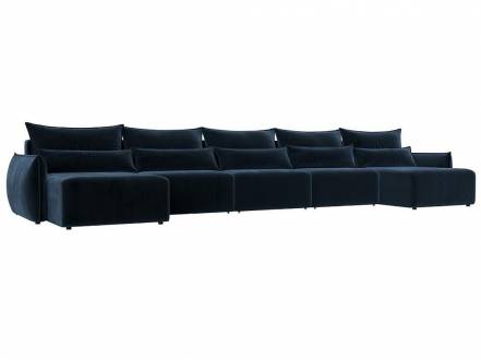 Диван п-образный Лига-051 НПБ МегаЛонг Велюр TOWER 13 синий photo Диван п-образный Лига-051 НПБ МегаЛонг Велюр TOWER 13 синий фото