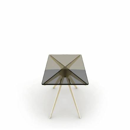 Rectangular Smoked Brass Стол фото