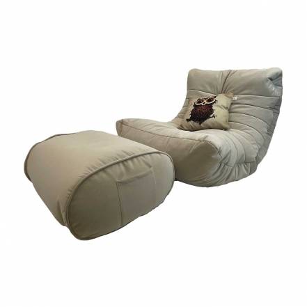 Кресло Мешок Оттоманкой Alounge Acoustic Lounge Eco Weave фото