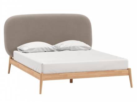 Кровать Саоми-Wood 160 Velvet Cocao photo Кровать Саоми-Wood 160 Velvet Cocao фото