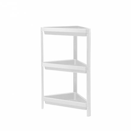 Этажерка треугольная Baroness Home трёхъярусная, белая 33х33х71 см photo Этажерка треугольная Baroness Home трёхъярусная, белая 33х33х71 см фото