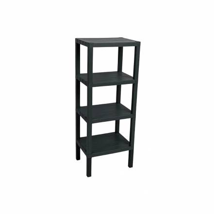 Полка модульная Baroness Home четырёхъярусная, чёрная 38х29х100 см фото