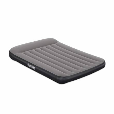 Надувной матрас Bestway Tritech Airbed со встроенным насосом, серый, 191х137х30 см (671BR) фото