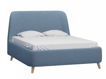 Кровать Молсон 160 Bucle Blue фото