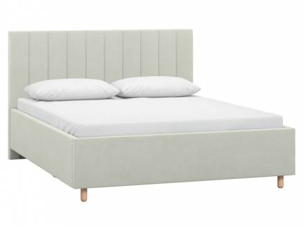 Кровать Адель 140 Velvet Silver фото