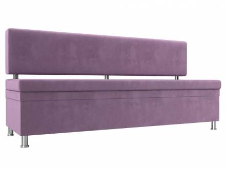 Кухонный прямой диван Стайл Микровельвет Сиреневый фото