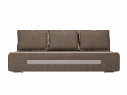 Диван прямой Приам   Рогожка Коричневый фото