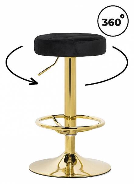 Барный стул Marun black / gold фото