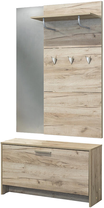 Шкаф комбинированный Лайт 08.42 Дуб Крафт серый фото