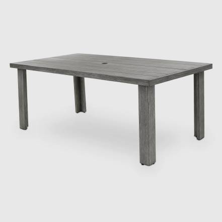 Стол обеденный Golden Eagle алюминиевый серый 183х100х75 см фото