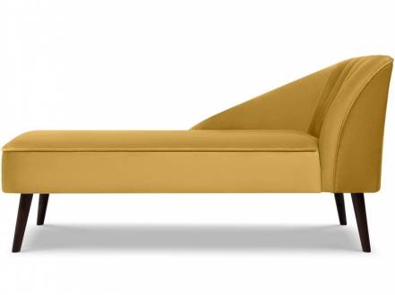 Кушетка Мона Velvet Yellow фото