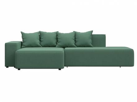 Диван угловой Лига-079 угол левый Рогожка Амур 10 голубой фото