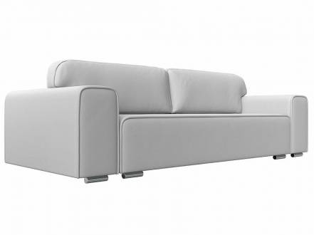 Прямой диван Лига-029 Экокожа Белый фото