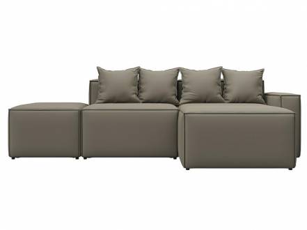 Диван угловой модульный Лига-063 угол правый Рогожка Амур 10 голубой фото