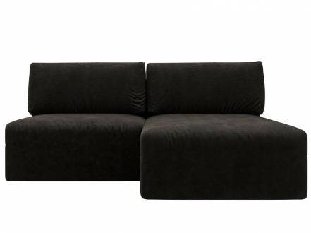 Диван угловой модульный Лига-060 НПБ угол универсальный Велюр BRUT 17 коричневый фото