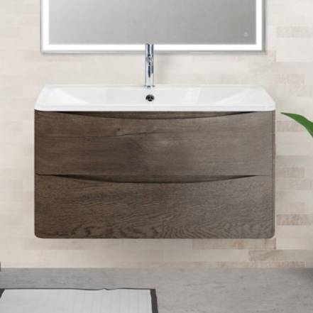 Тумба Belbagno Acqua 800 2C So Rng Rovere Nature Grigio фото