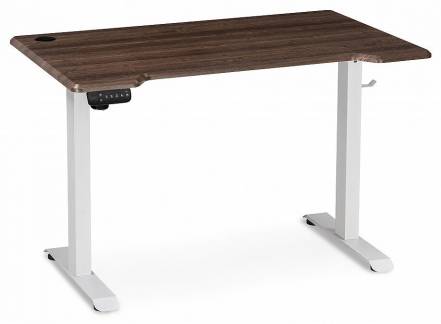 Компьютерный стол Маркос с механизмом подъема 120х75х75 орех кантри / белый фото