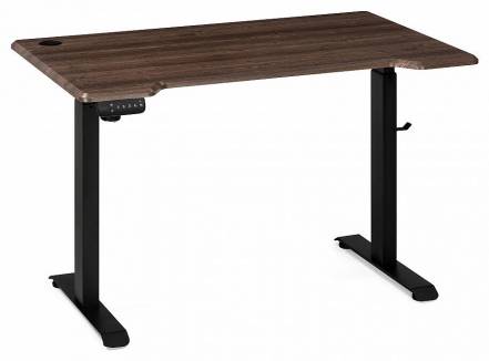 Компьютерный стол Маркос с механизмом подъема 120х75х75 черный / кантри орех фото