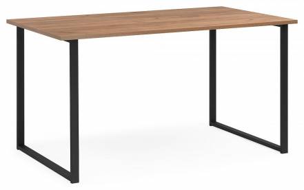 Стол деревянный Лиман 117 х 77 дуб крафт золотой / черный матовый фото