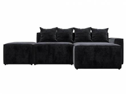 Диван угловой модульный Лига-063 угол правый Велюр TOWER 11 темно-серый фото