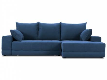 Диван угловой Дарол Velvet Navy Blue фото