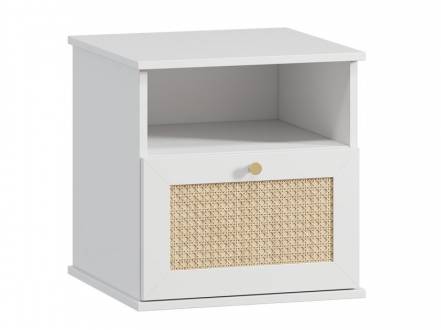 Тумба прикроватная Алвис-2 White фото